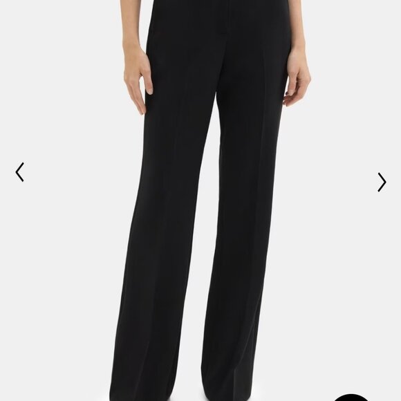 THEORY size 8 black crepe new without tags pants - Picture 4 of 9